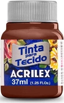 TINTA TECIDO ACRILEX BEGE/MARROM